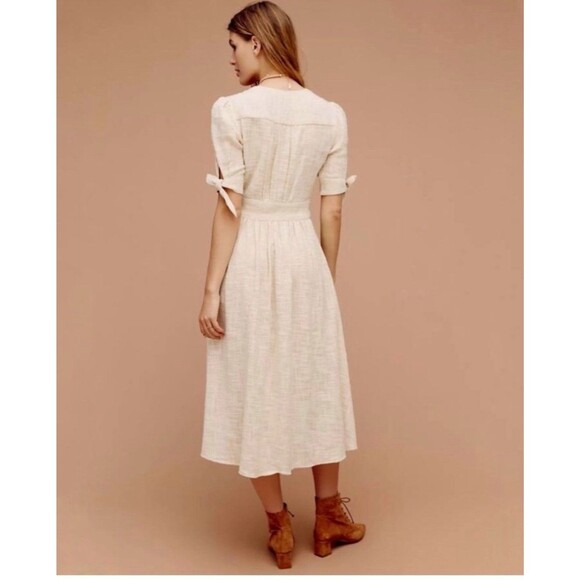 Free People “Love Of My Life” Button Front Midi Dress Size Medium - Picture 2 of 8